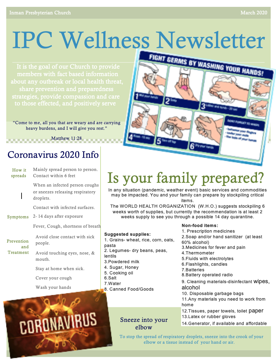 Inman Wellness Newsletter
